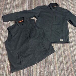 Orvis Bundle R65 Sweater Fleece Jacket and VEST